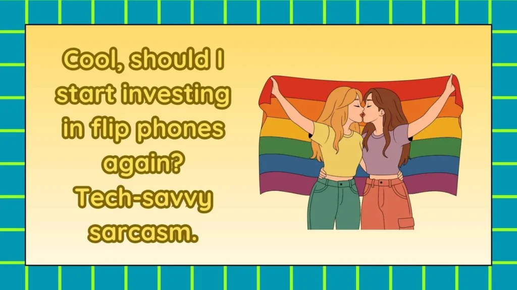 Sarcastic Responses to Old Is Gold