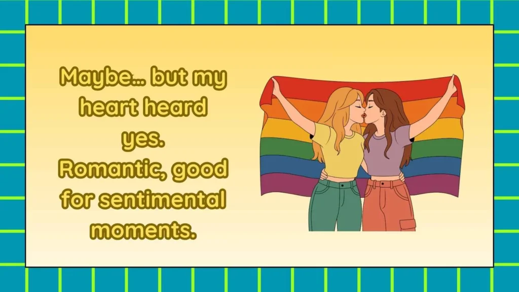 Flirty Response to Maybe