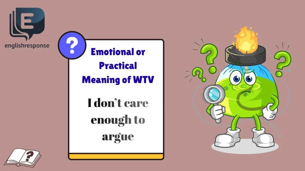 Emotional or Practical Meaning of WTV
