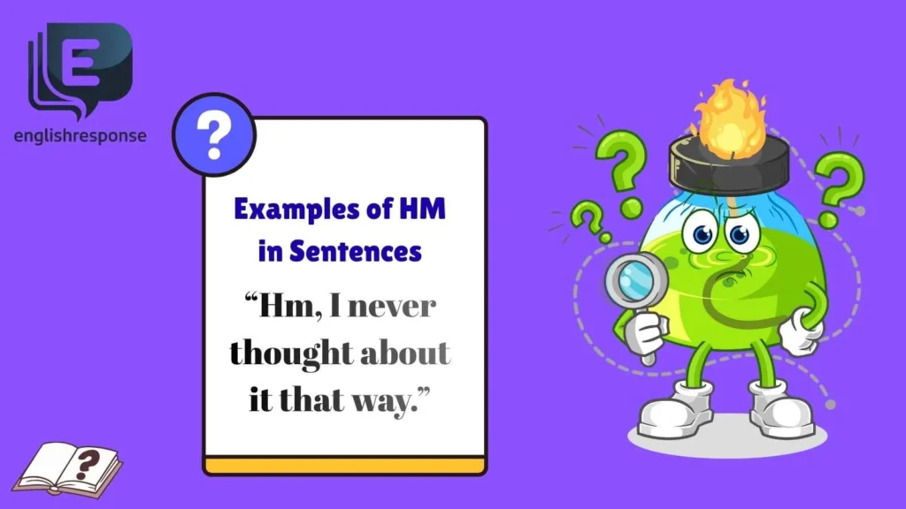 Examples of HM in Sentences