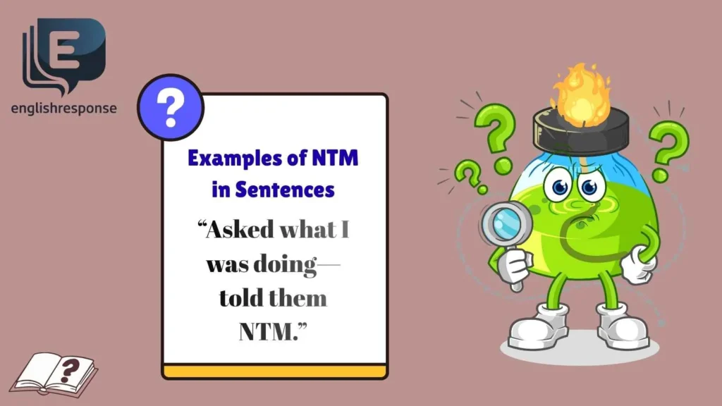 Examples of NTM in Sentences