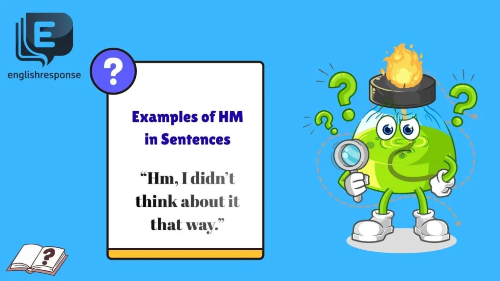 Examples of HM in Sentences