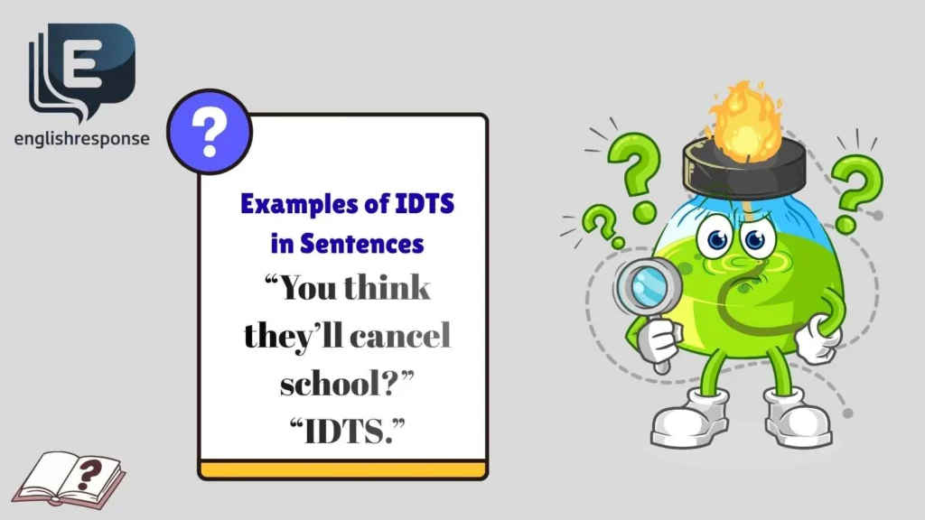 Examples of IDTS in Sentences
