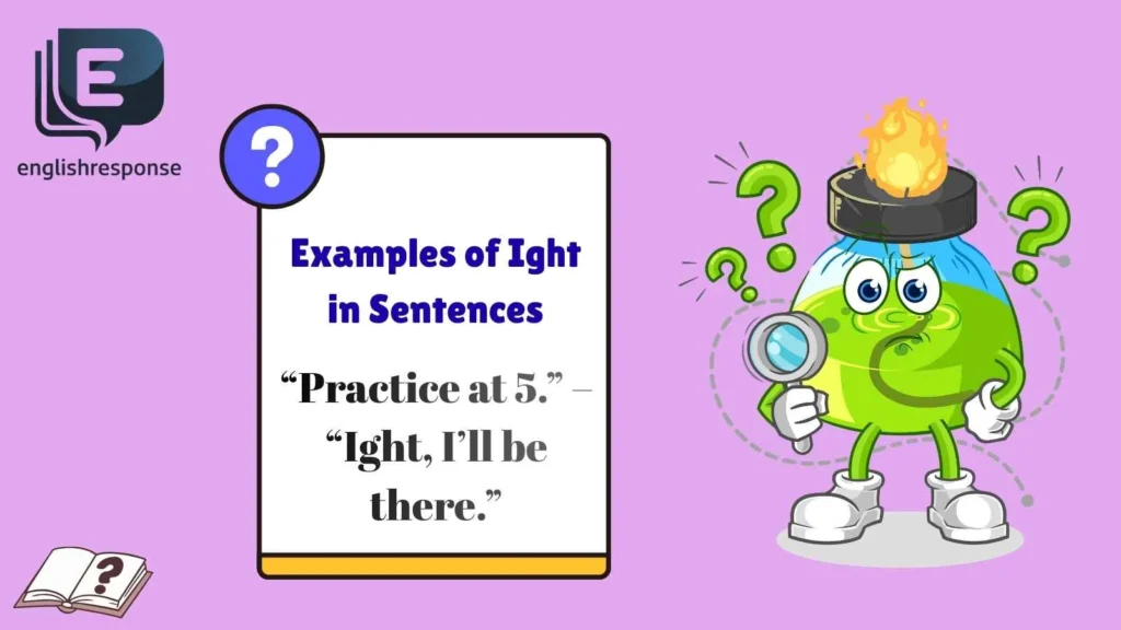 Examples of Ight in Sentences