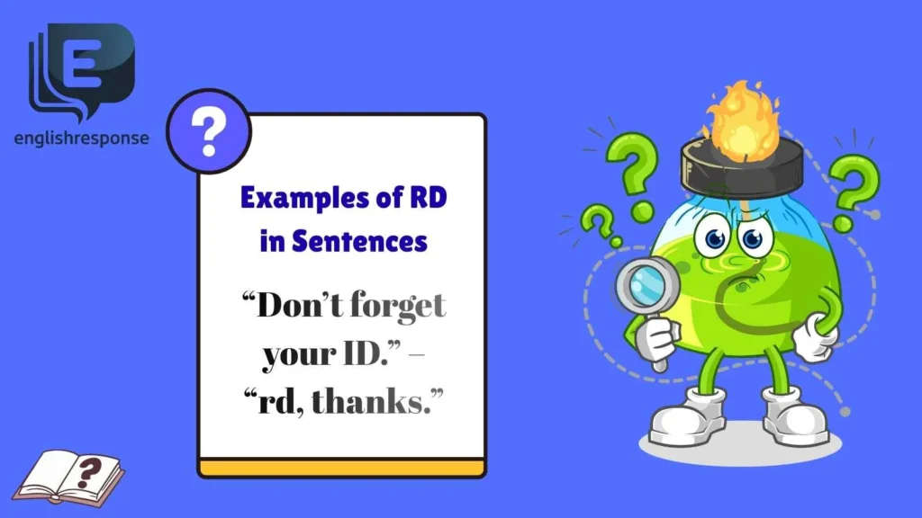 Examples of RD in Sentences