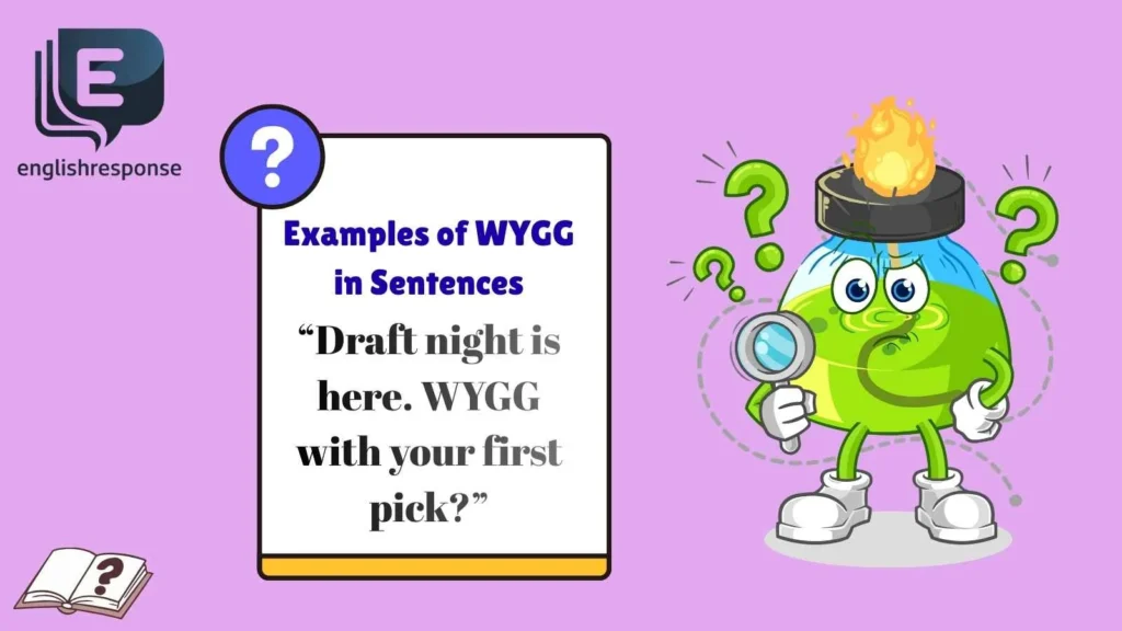 Examples of WYGG in Sentences