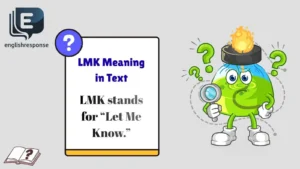 LMK Meaning in Text